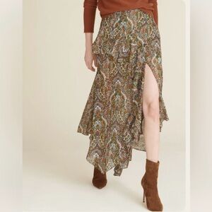 Veronica Beard Trixie Paisley Skirt